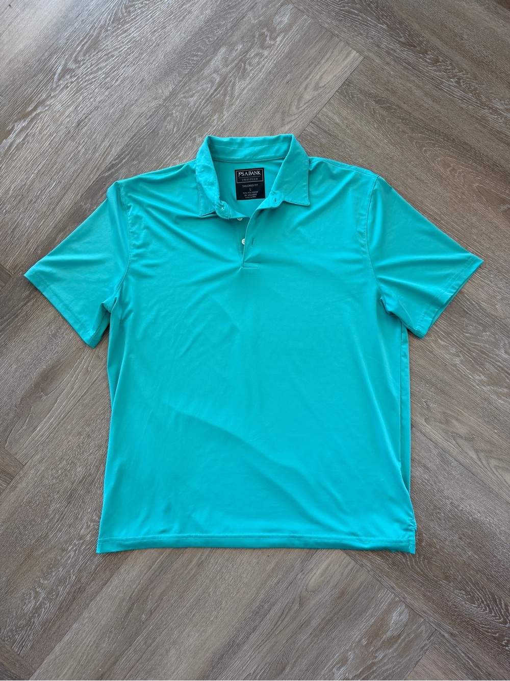 Jos. A. Bank Turquoise Traveler Performance Polo Size L